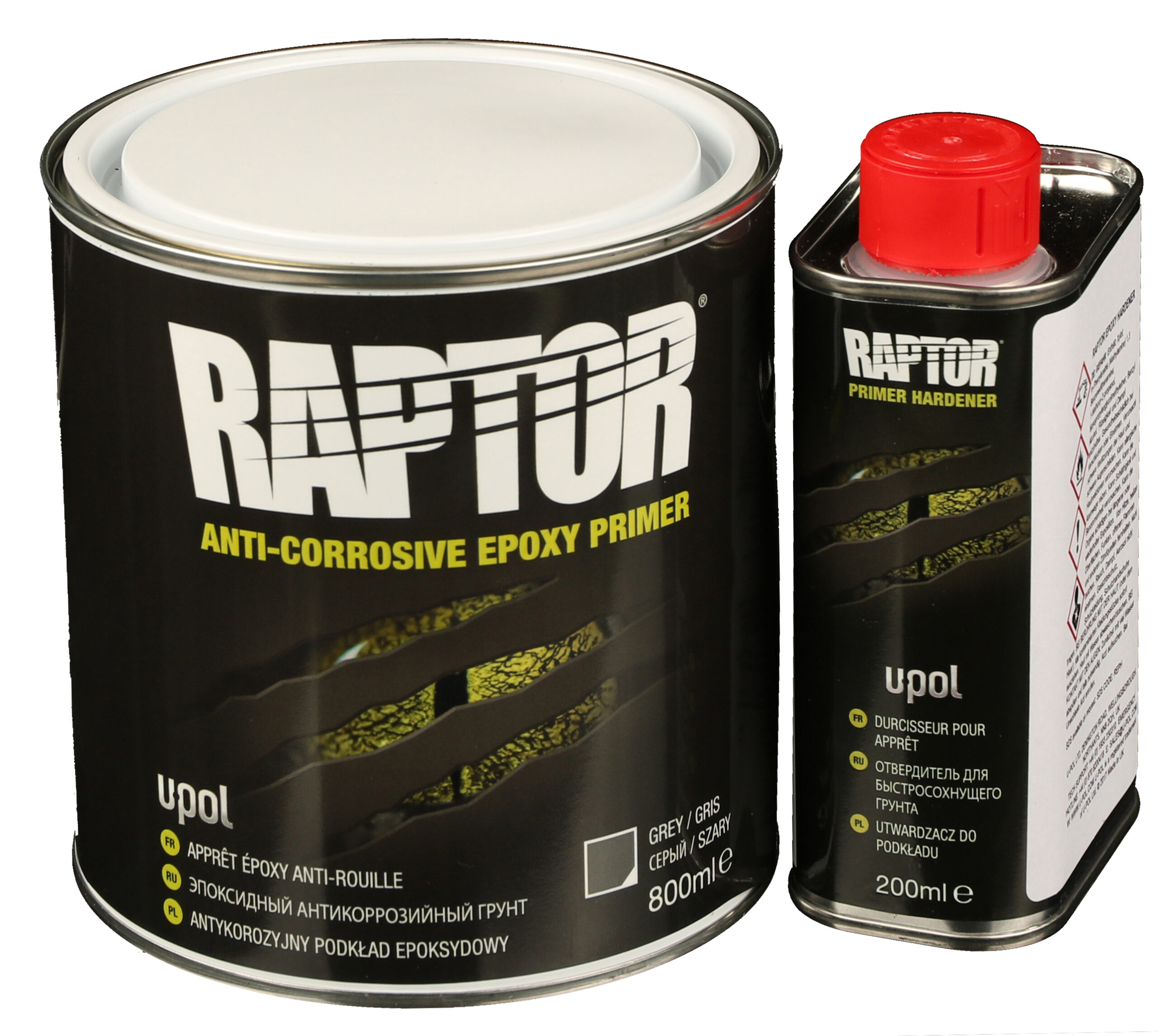 UPOL RAPTOR Anti Corrosive Epoxy Primer Set inkl Härter BLACK TRAIL