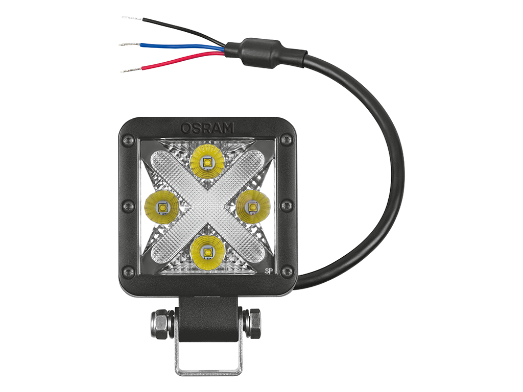 LED Arbeitsscheinwerfer Cube MX85-WD / 12V / Flutlicht - von Osram - BLACK  TRAIL - OVERLANDING
