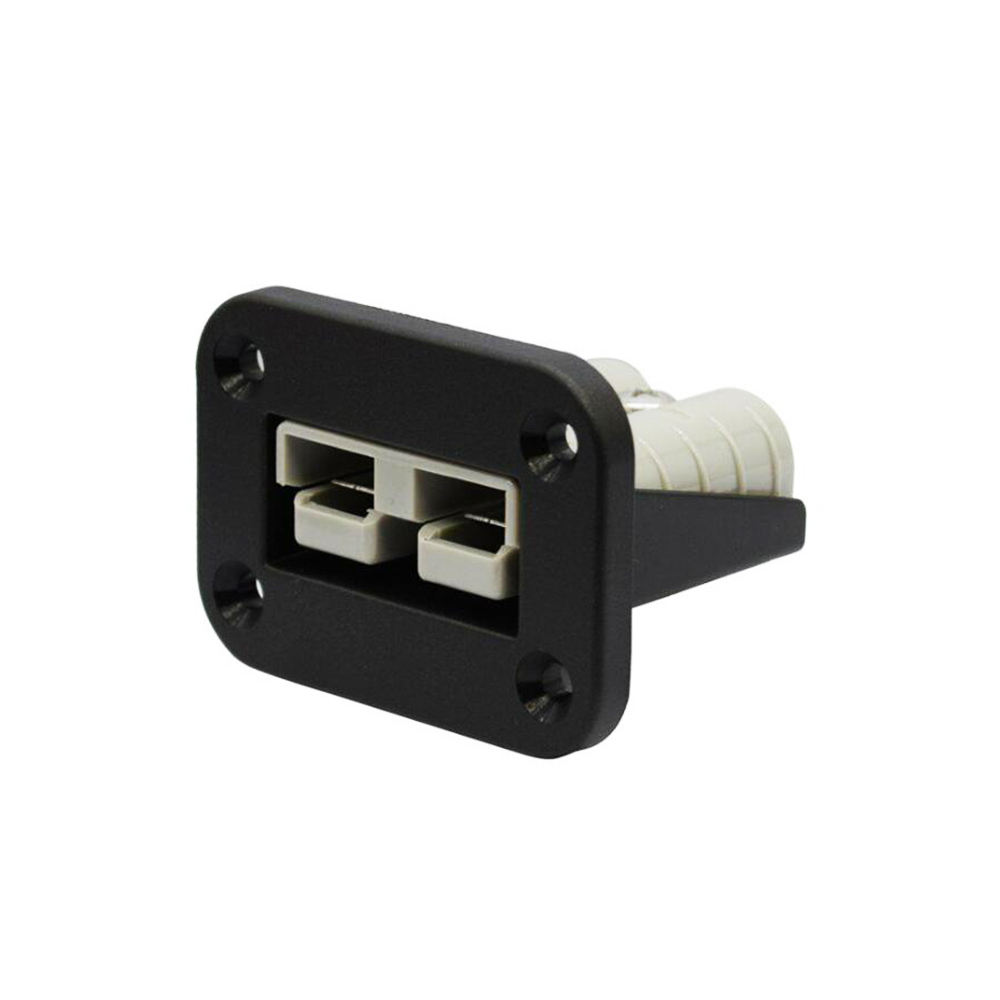 Steckdose und Doppel-USB-Buchse mit Schutzkappen und Rahmen (Einbau) 12V/24V,  2,1A - BLACK TRAIL - OVERLANDING